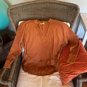 Free people, Owen thermal knit top, like new, barely worn, xsmall/small $30.00